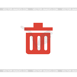 Trash can icon - vector EPS clipart
