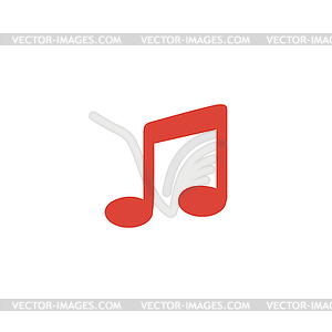 Music Flat Simple Icon,  - vector clipart