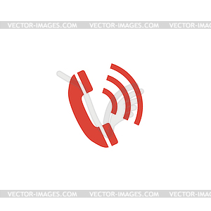 Flat icon of phone - vector image