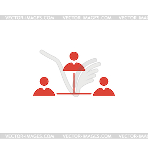 Concept network icon - vector clipart