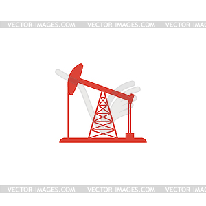 Значок Нефтяная вышка - векторизованный клипарт
