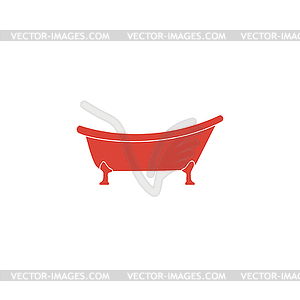 Bathtub Icon. Flat design style - vector clipart