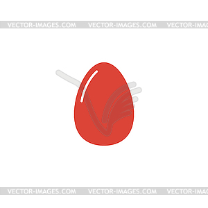 Egg Icon. Flat design style - vector image