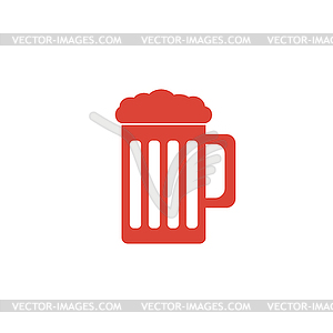 Beer mug icon - vector clipart