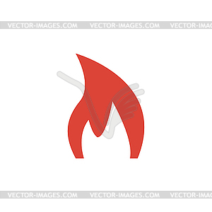 Fire icon - vector clipart