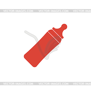 Baby milk bottle icon - - vector image