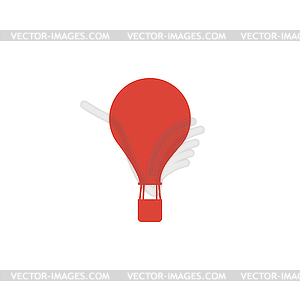 Hot air balloon icon - vector clip art
