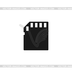 Micro SD Card - стоковый векторный клипарт