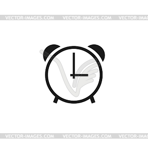 Clock icon, . Flat design style - vector image