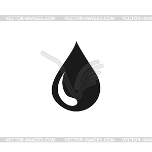 Water icon, . Flat design style - vector clipart