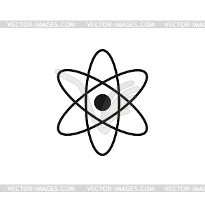 Abstract physics science model icon,  - vector image