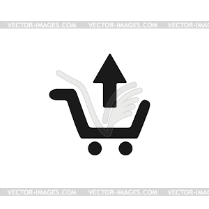 Shopping cart Flat - vector clip art