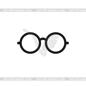 Glasses icon. Flat design style - vector image