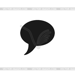 Chat Flat Icon  - vector clipart