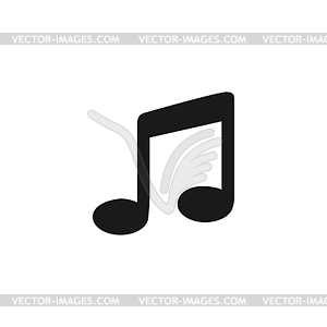 Music Flat Simple Icon,  - vector clip art