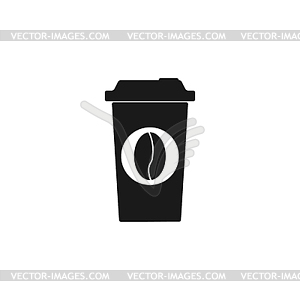 Paper coffee cup - vector image