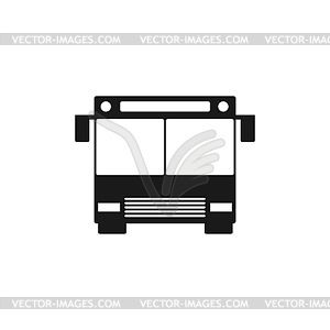 Bus icon. Flat design style - vector image