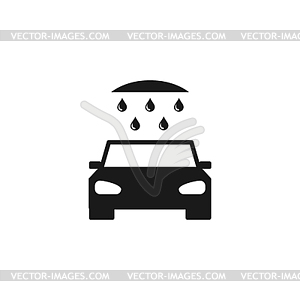 Car wash, web icon - vector image