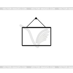 Mathematical board icon - vector image