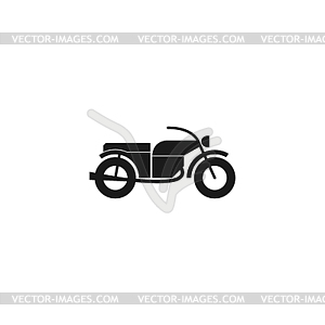 Motorcycle icon. Flat design style - vector image