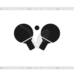 Table tennis icon - vector image