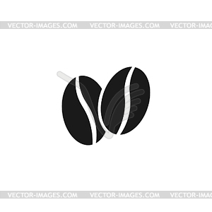 Coffee bean. Flat design style - vector clipart