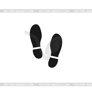 Imprint soles shoes icon.shoes print icon - vector image
