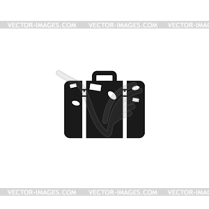 Bag icon. Flat design style - vector image