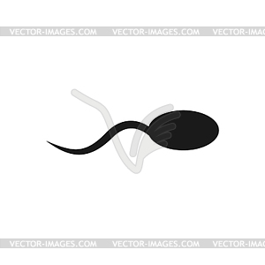 Sperm icon. Flat design style - vector image