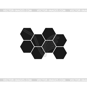 Honeycomb sign icon. Honey cells symbol - vector image