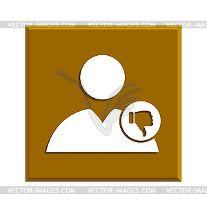 User icon like - vector image