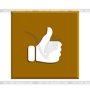 Like icon. Flat design style modern  - vector clipart