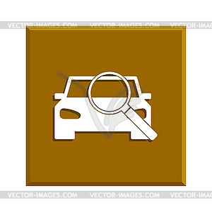 Car service icon - vector clipart