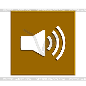 Speaker icon. Flat design style - vector image