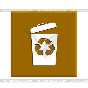 Trash can icon - vector image