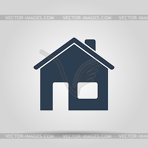 Home icon. Flat design style - vector EPS clipart