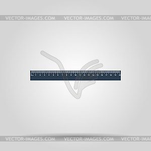 Ruler Icon. Flat design style. EPS - vector clipart