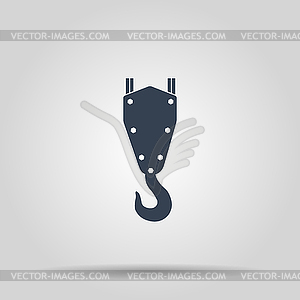 Crane hook icon - vector image