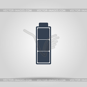 Battery icon. Flat design style - vector clipart