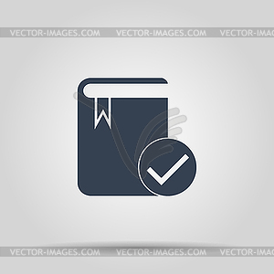 Book icon. Flat design style - vector clip art