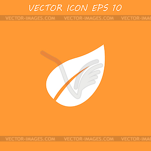 Leaf icon design. Flat design style - vector image