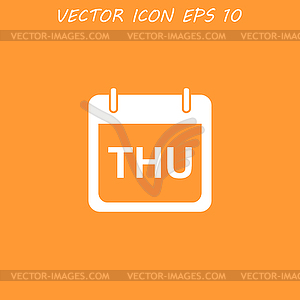 Days of week. Modern design flat style icon - vector EPS clipart