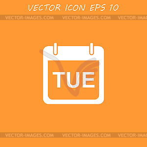 Days of week. Modern design flat style icon - vector image