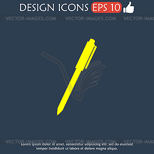 Pen icon - vector image