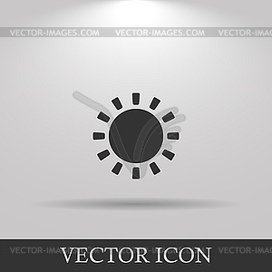 Sun Icon. Flat design style eps 10 - vector image