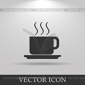 Coffe . Flat design style - vector clipart