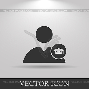 User icon Graduation cap - vector EPS clipart