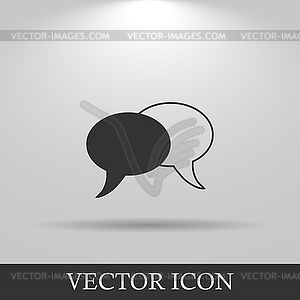 Speech bubbles icon - vector clipart