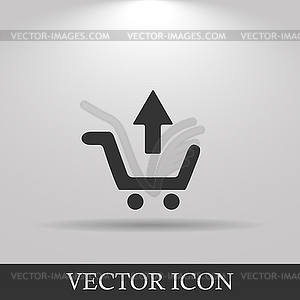 Shopping cart Flat - vector image