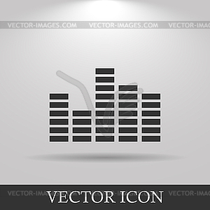 Equalizer icon. Flat - vector EPS clipart